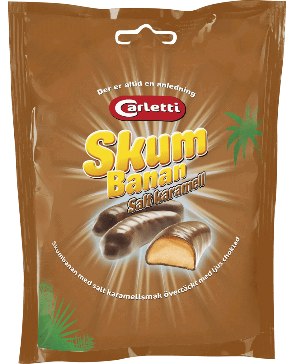 Carletti Skumbananer Saltkaramell 100 g
