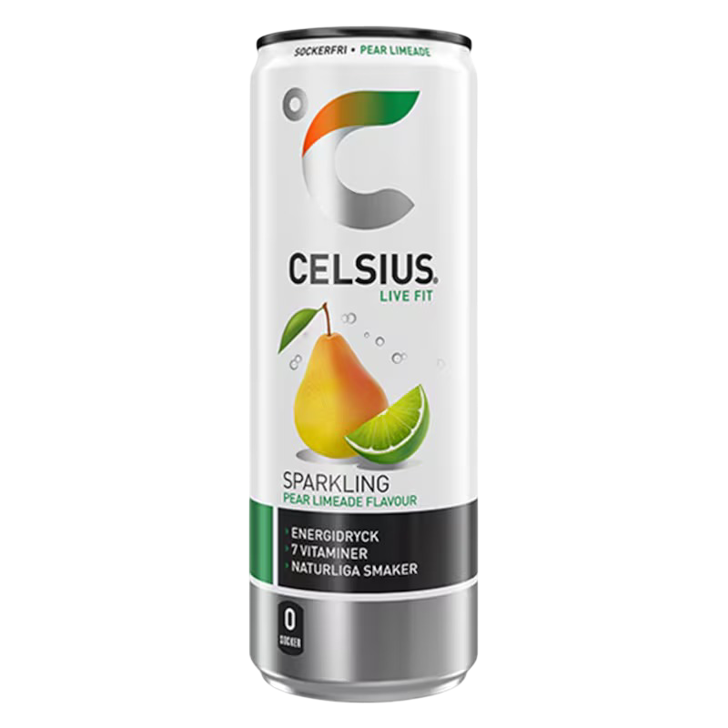 Celsius Sparkling Pear Limeade Flavour 24 x 355 ml