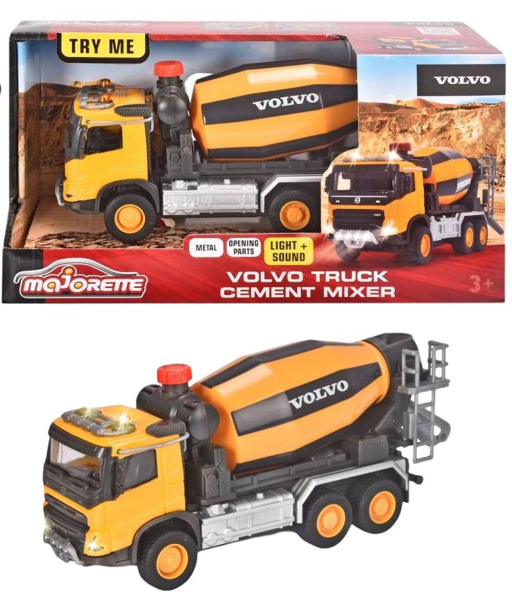 Majorette Grand Series - Volvo Lastbil med Cementblandare