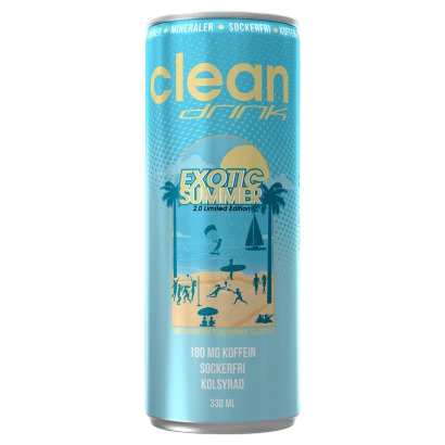 Clean Drink Exotic Summer 2.0 Limited Edition 24 x 330 ml