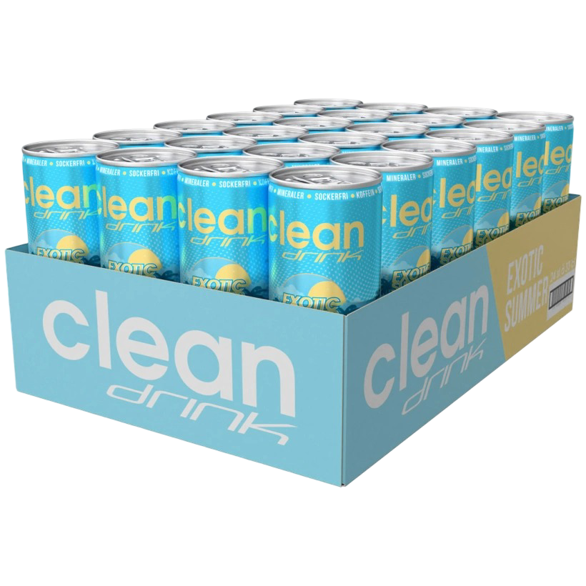 Clean Drink Exotic Summer 2.0 Limited Edition 24 x 330 ml