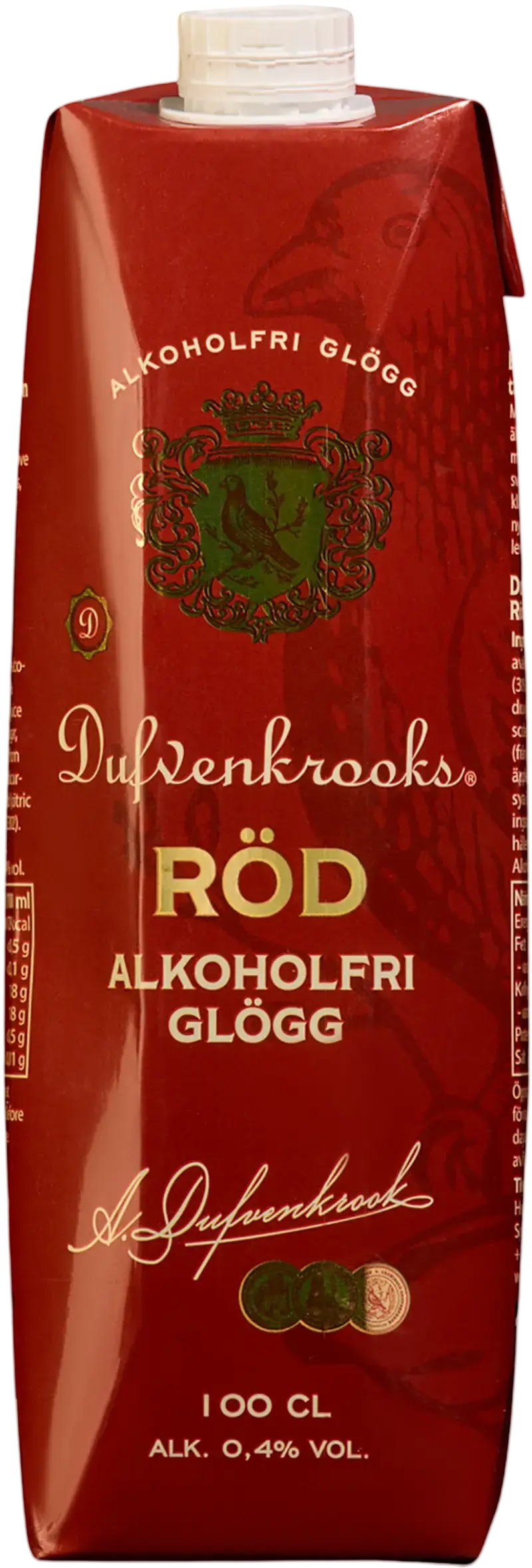 Dufvenkrooks Röd Glögg - Alkoholfri - 1000 ml