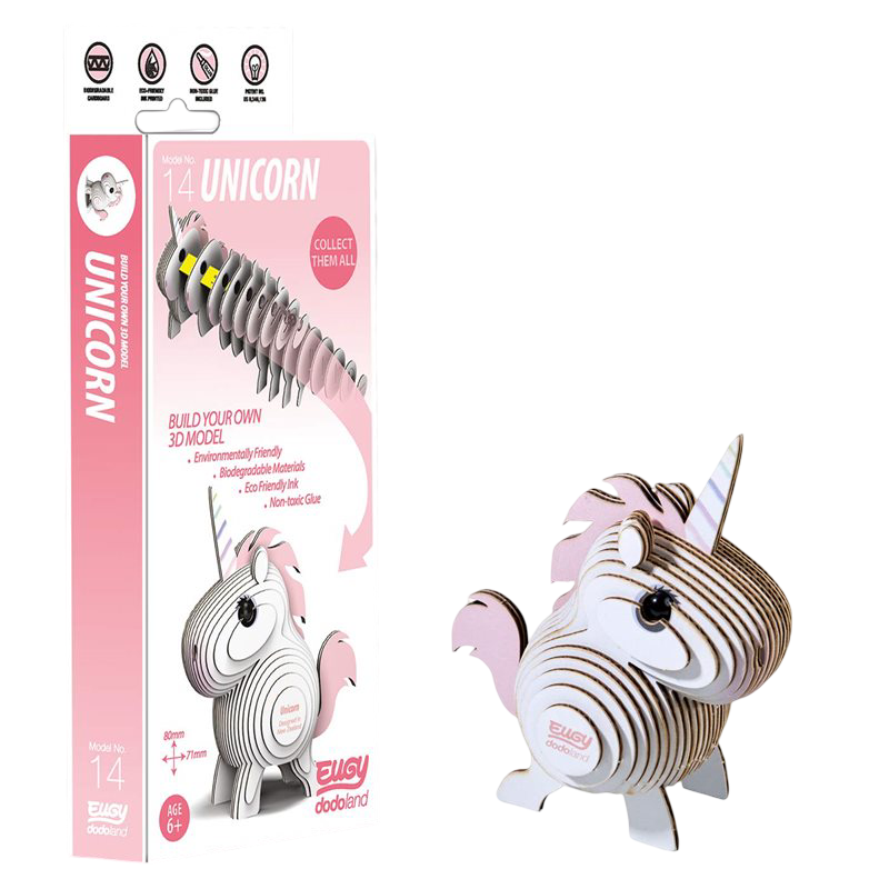 Enhörning 3D-Pussel