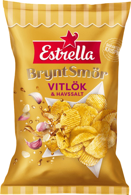 Estrella Brynt Smör Vitlök & Havssalt 175 g
