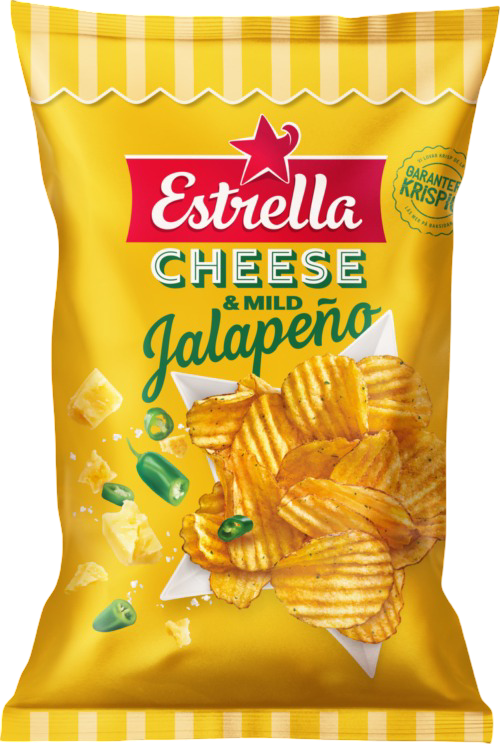 Estrella Cheese & Mild Jalapeño 175 g