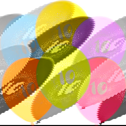 Ballonger 6-Pack Födelsedag (Välj Ålder)