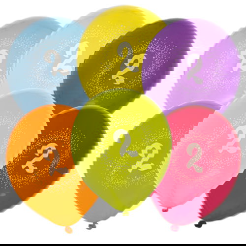 Ballonger 6-Pack Födelsedag (Välj Ålder)