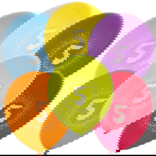 Ballonger 6-Pack Födelsedag (Välj Ålder)