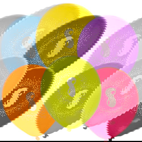 Ballonger 6-Pack Födelsedag (Välj Ålder)