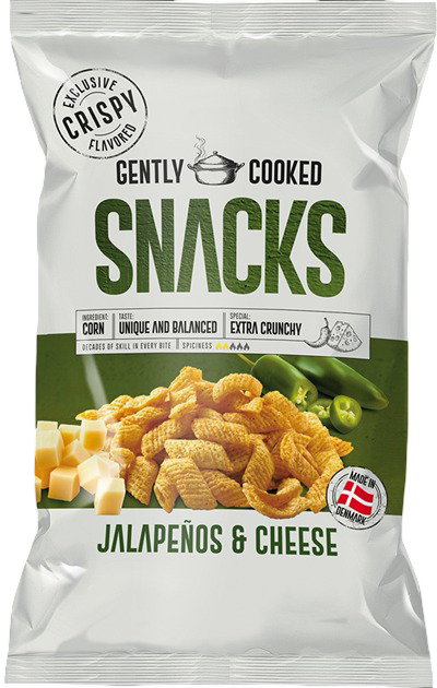 Gently Cooked Snacks Jalapeños & Cheese 125 g