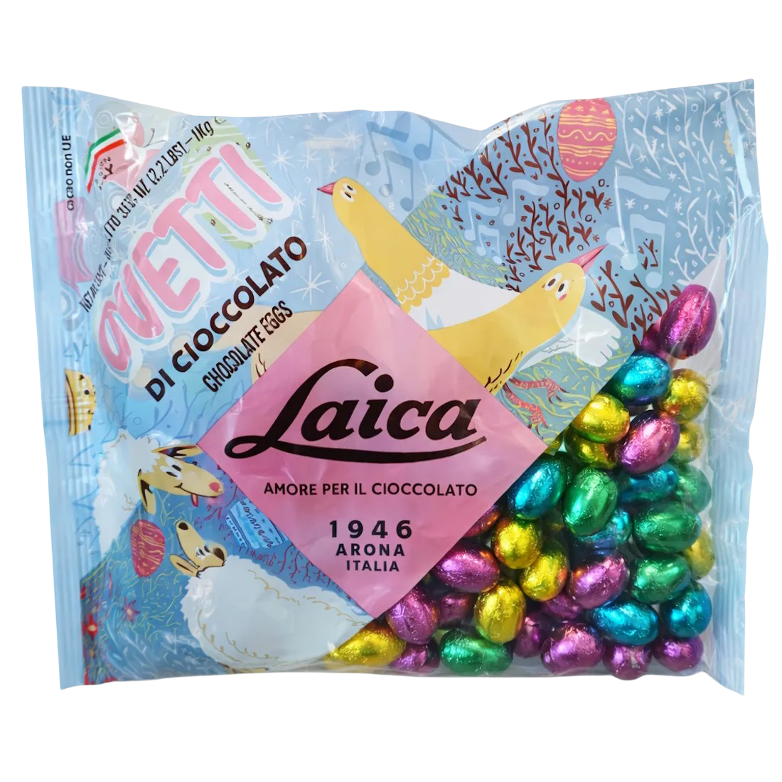 Påskägg Laica Ovetti Chokladägg 1 kg Di Cioccolato