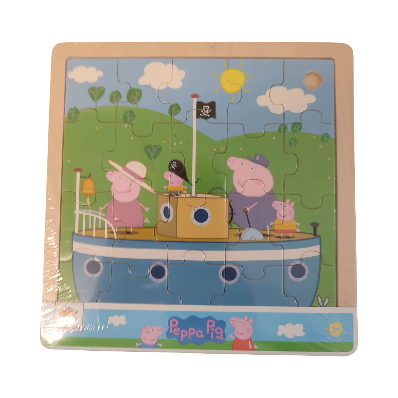 Greta Gris i Båt Träpussel