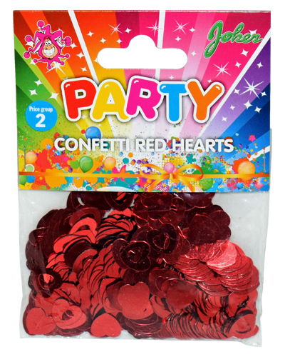 Konfetti Röda Hjärtan