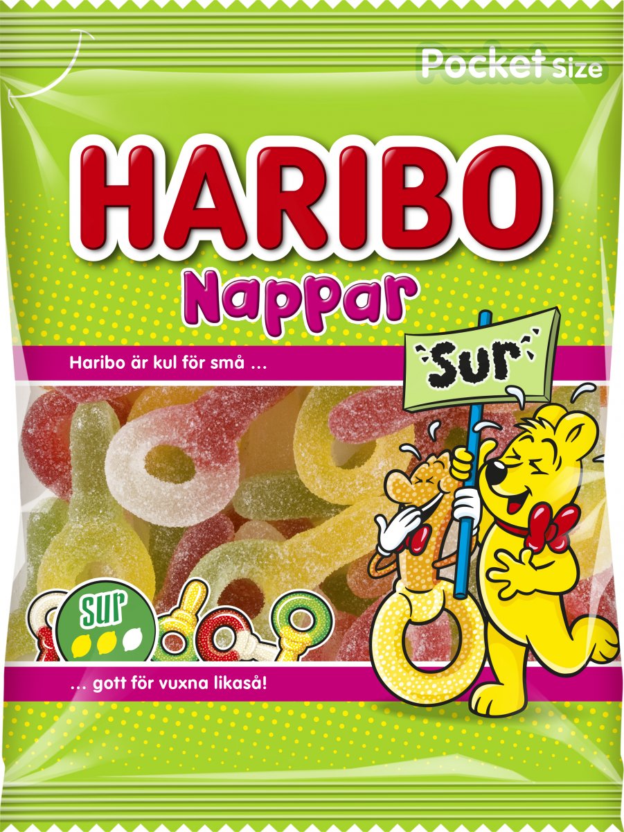 Haribo Nappar Sur 80 g