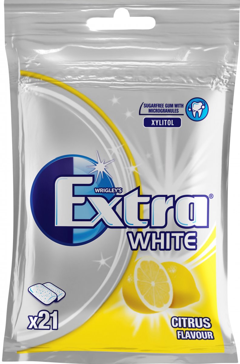 Extra White Citrus Tuggummi 29g