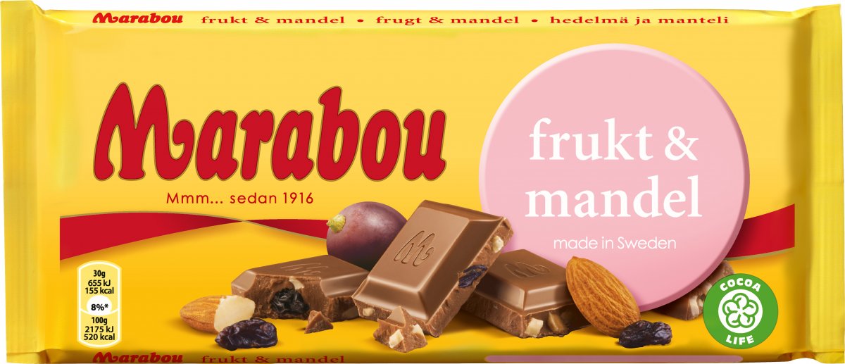 Marabou Frukt & Mandel 200 g