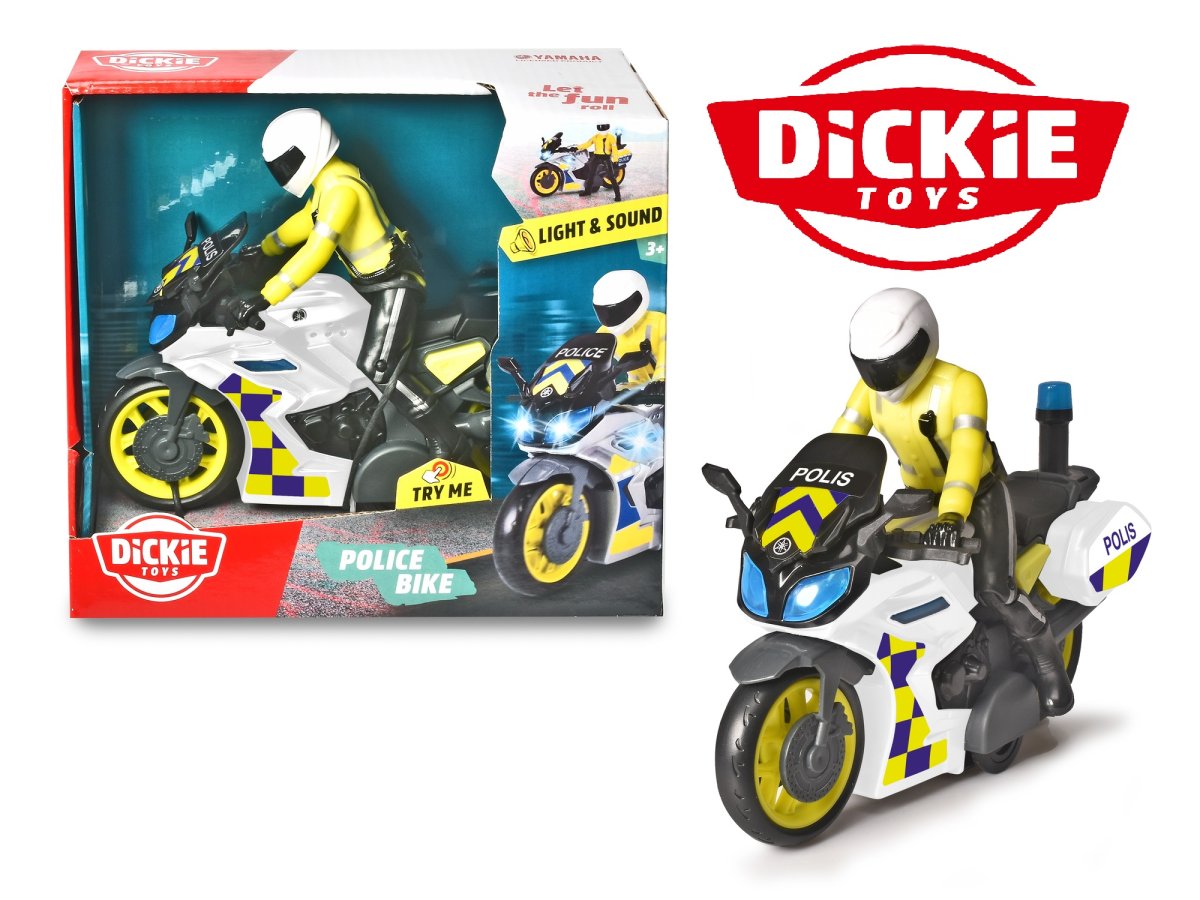 Dickie Toys Svensk Yamaha Polismotorcykel