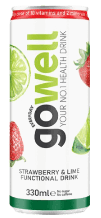 GoWell Strawberry & Lime 330 ml