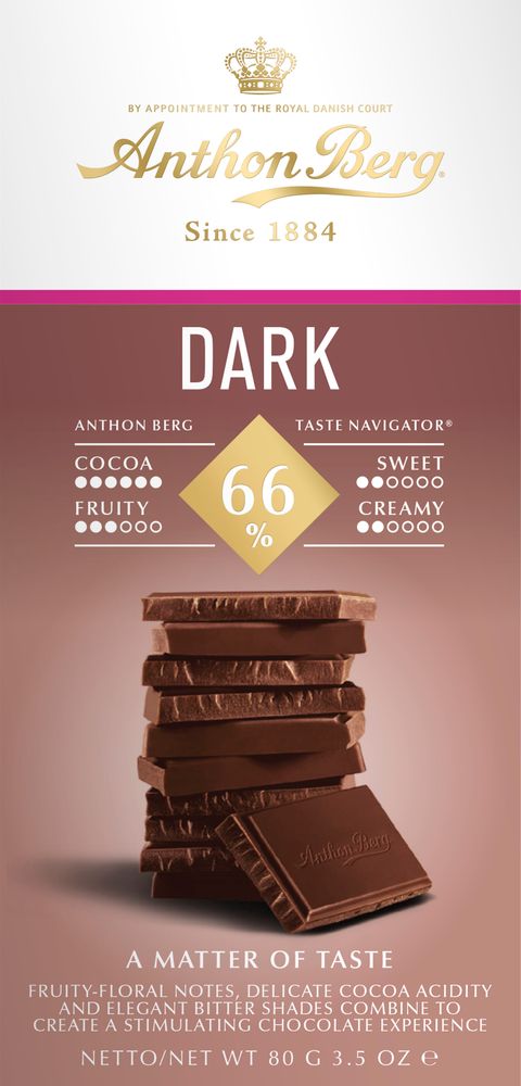 Anthon Berg Dark 66 % 80 g