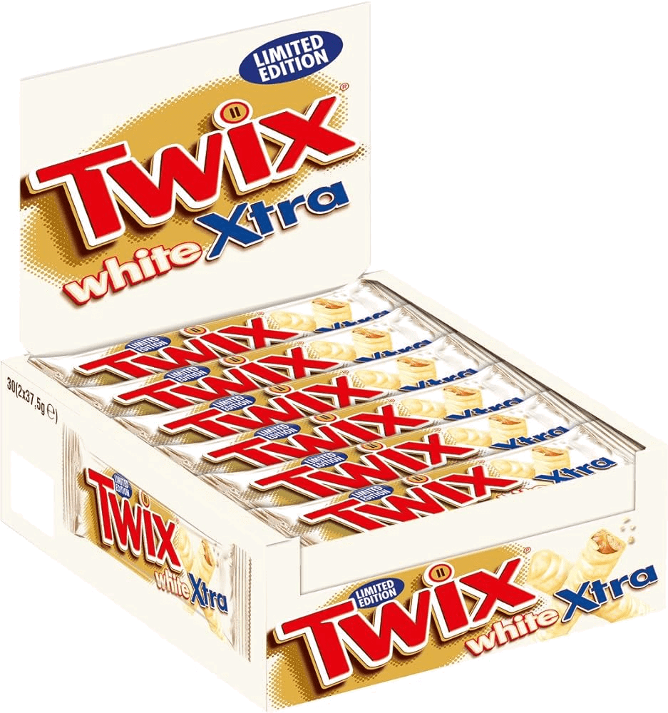 Twix White Xtra 75 g 30-pack