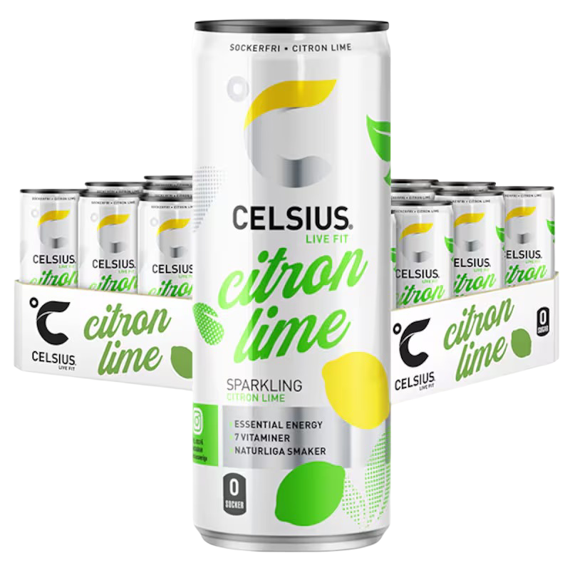 Celsius Citron / Lime 24 x 330 ml