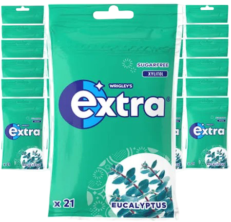 Extra Eucalyptus Tuggummipåse 29g 30-Pack