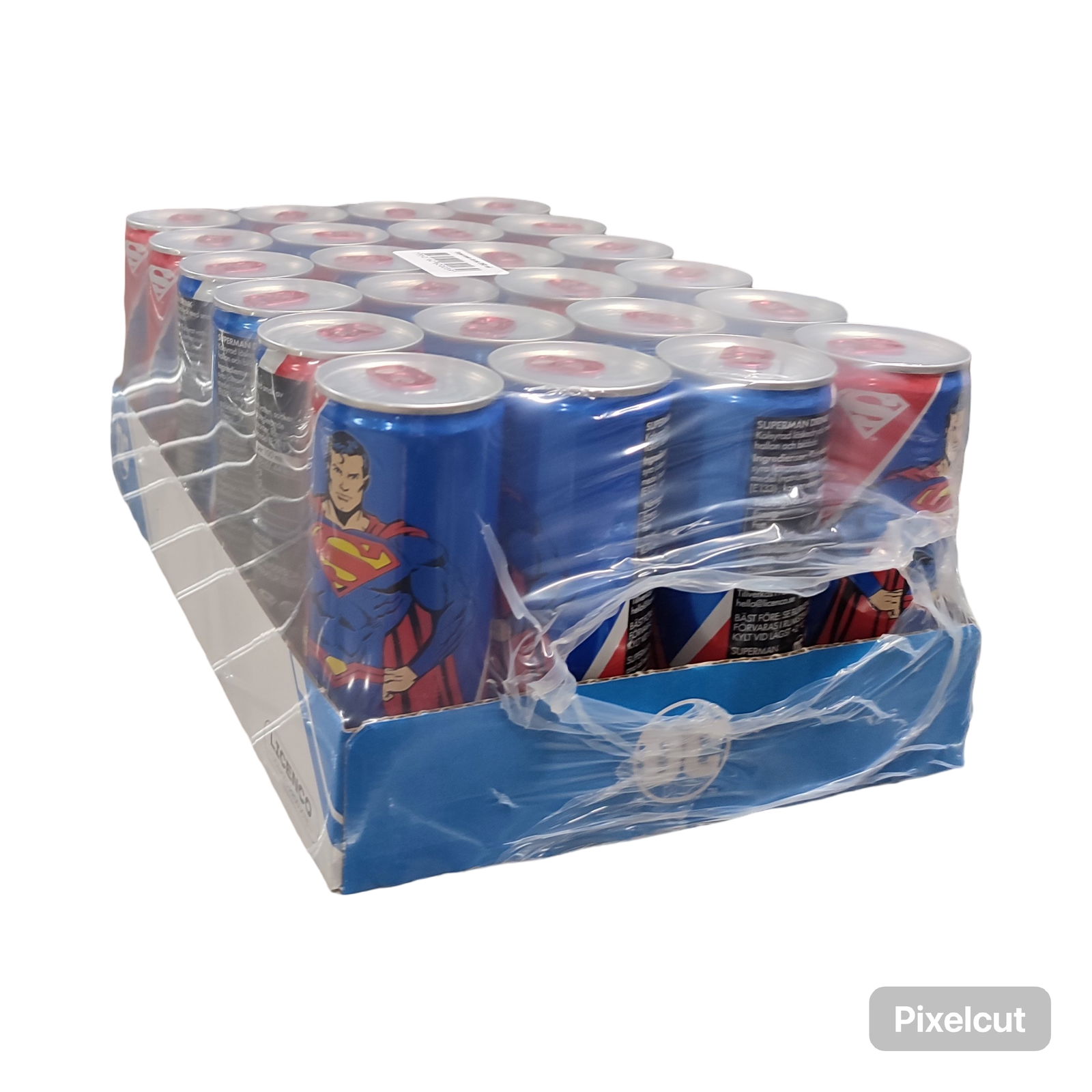 Superman Soda Drink Sour Blue Raspberry 24 x 250 ml