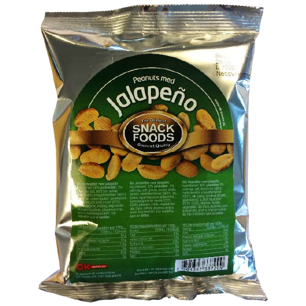 Snack Foods Jalapeño Jordnötter 250 g
