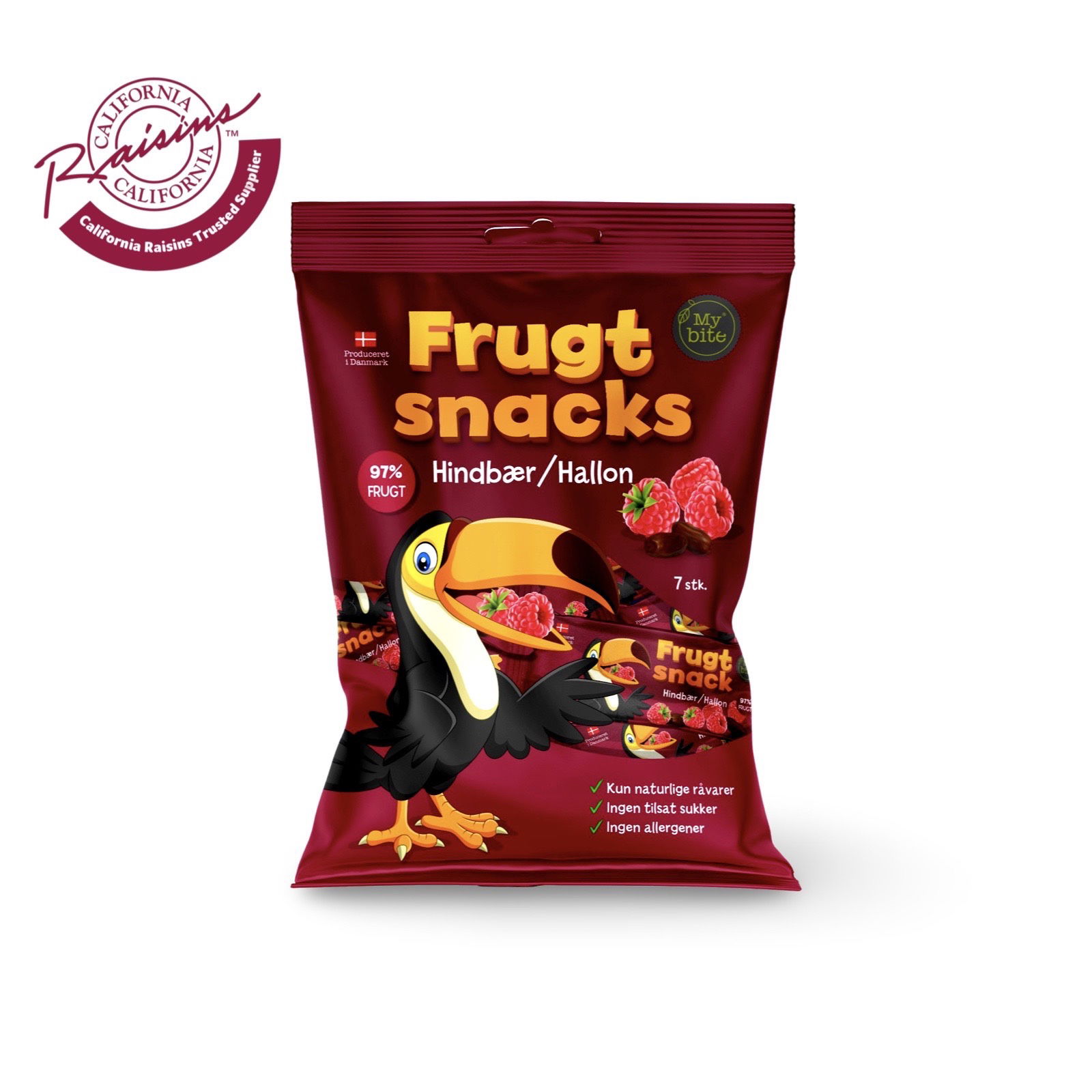 Frukt Snacks Mybite Hallon 100 g