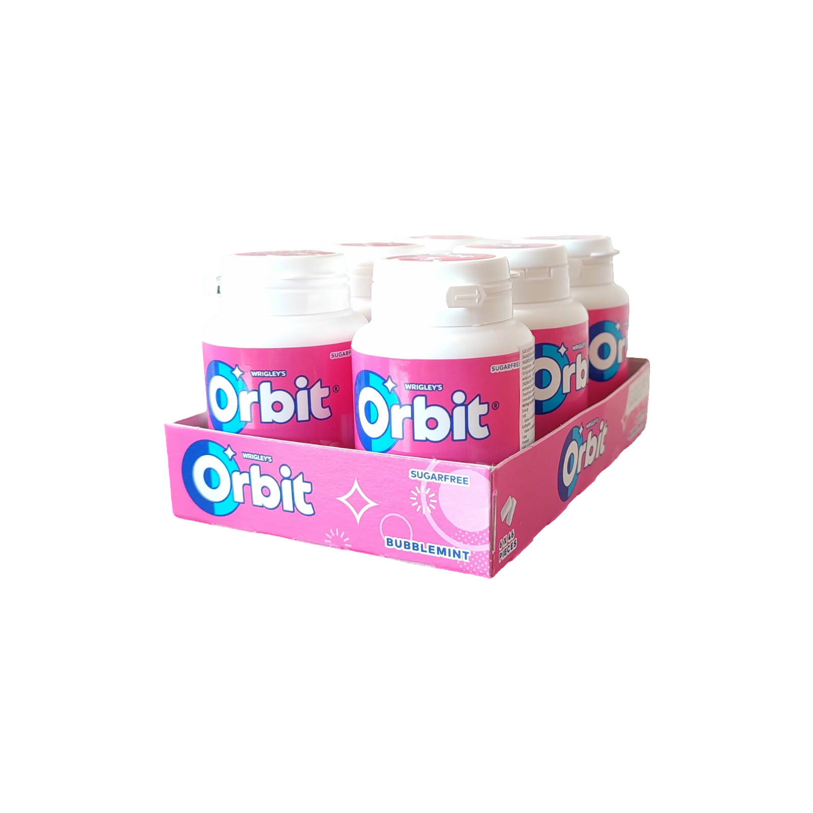 Orbit Bubblemint Tuggummiburk 64g 6-Pack