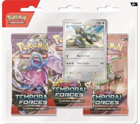 Pokémon TCG: Scarlet & Violet - Temporal Forces - Blister 3-pack - Cyclizar