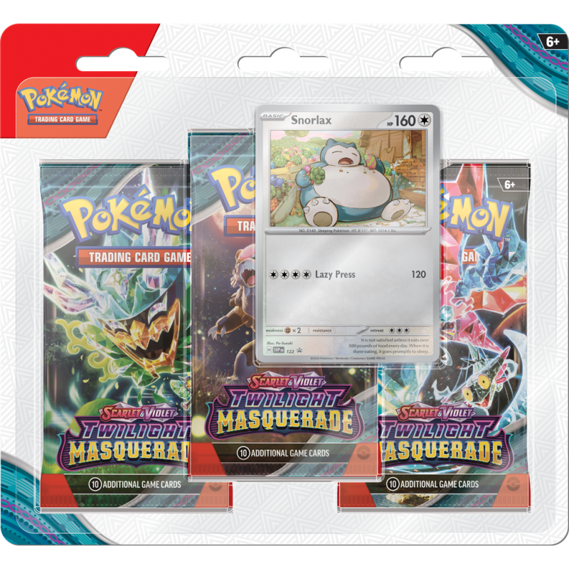 Pokémon TCG: Scarlet & Violet - Twilight Masquerade - Blister 3-pack - Snorlax