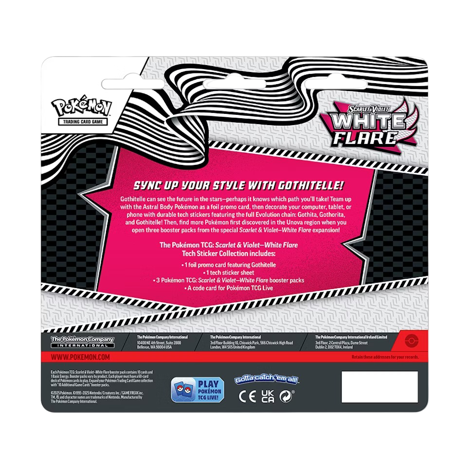 Pokémon TCG: Scarlet & Violet – White Flare - Tech Sticker Collection – Gothitelle