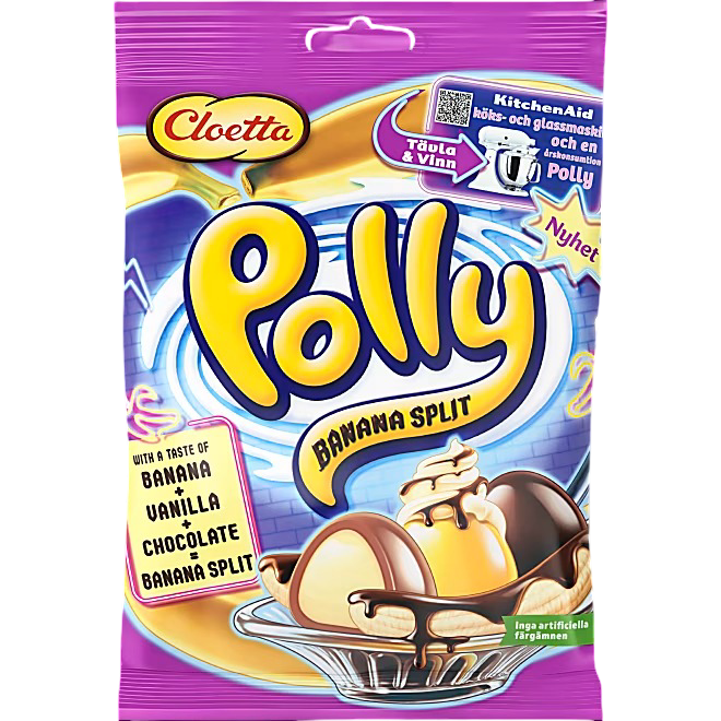 Cloetta Polly Banana Split 350 g
