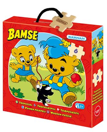 Kärnan Träpussel 6 Bitar Bamse