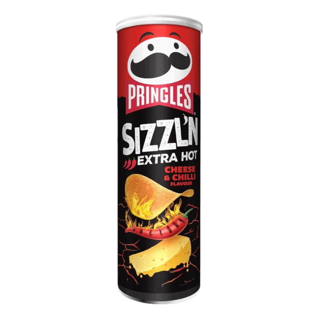 Pringles Sizzl'N Extra Hot Cheese & Chilli 180 g