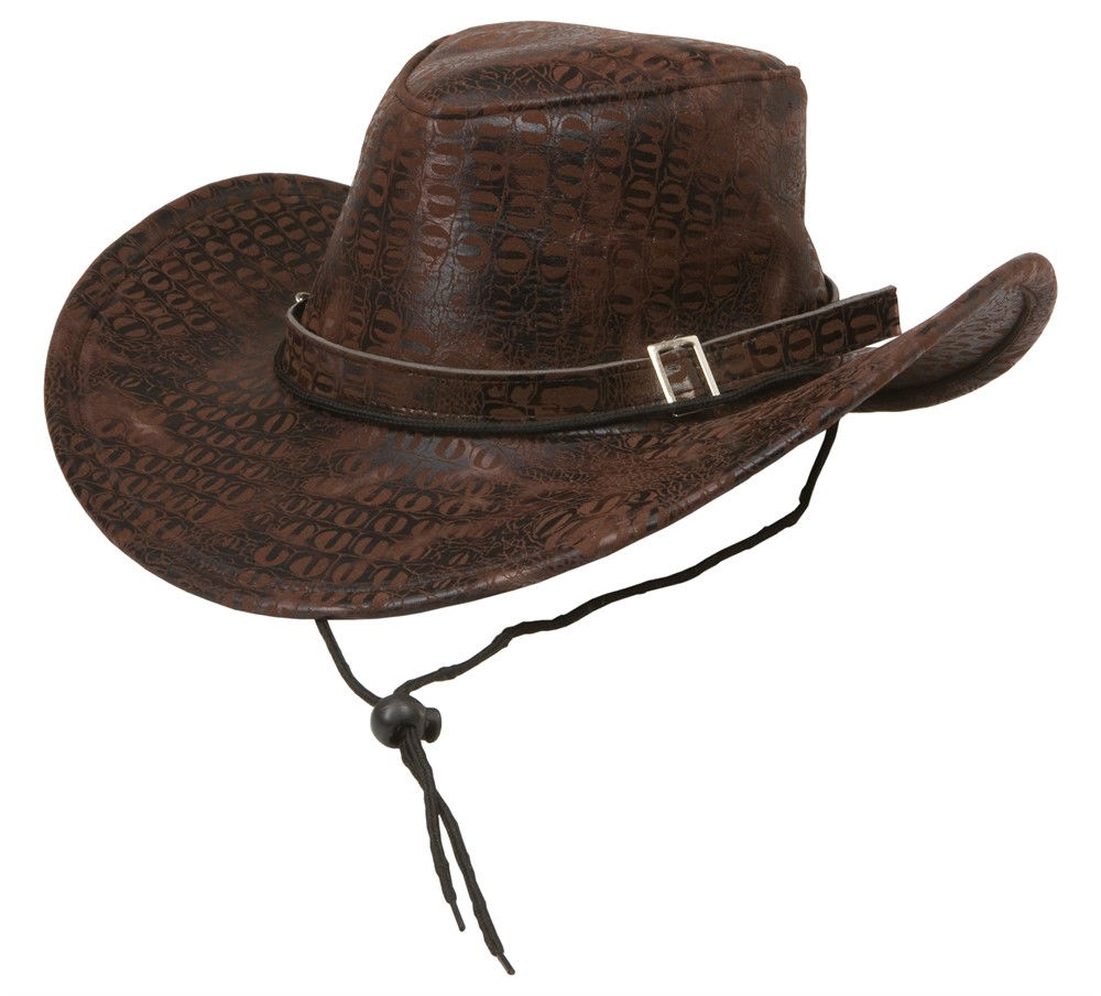 Brun Cowboyhatt Ormskin