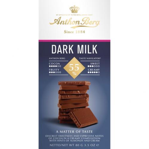 Anthon Berg Dark Milk 55% 80 g