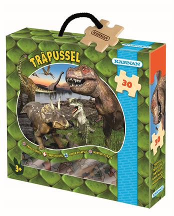 Kärnan Träpussel 30 Bitar Dinosaurier