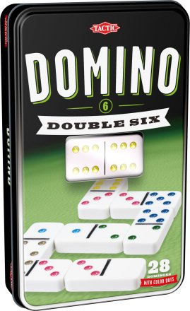 Tactic Domino Double 6 Sällskapsspel