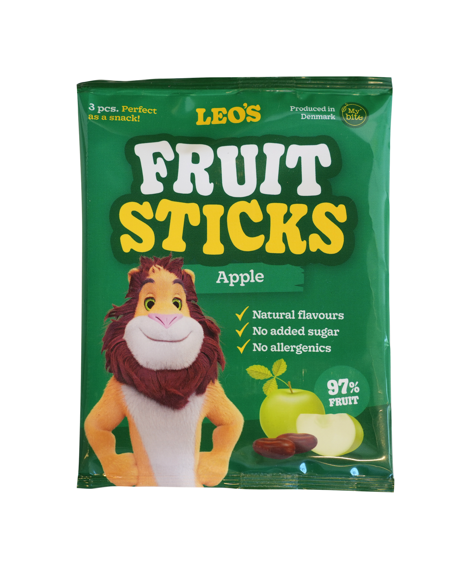 Leo's Fruit Sticks Äpple 3-Pack 60 g