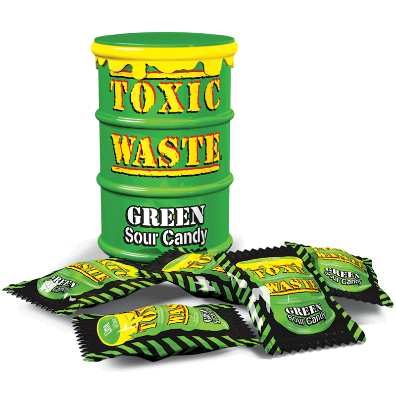 Toxic Waste Green Sour Candy 42 g