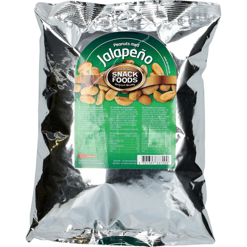 Snack Foods Jalapeño Jordnötter 800 g