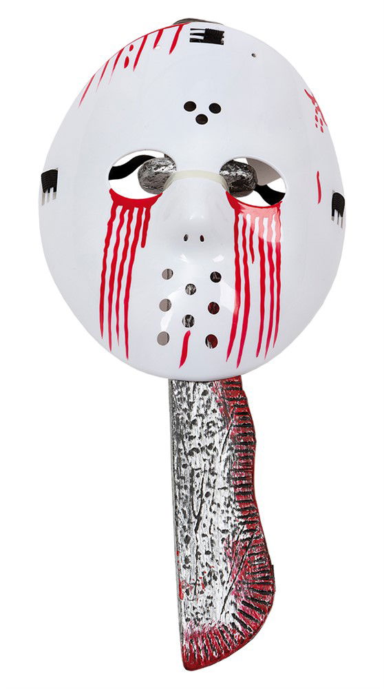 Blodig Jason Mask och Machete