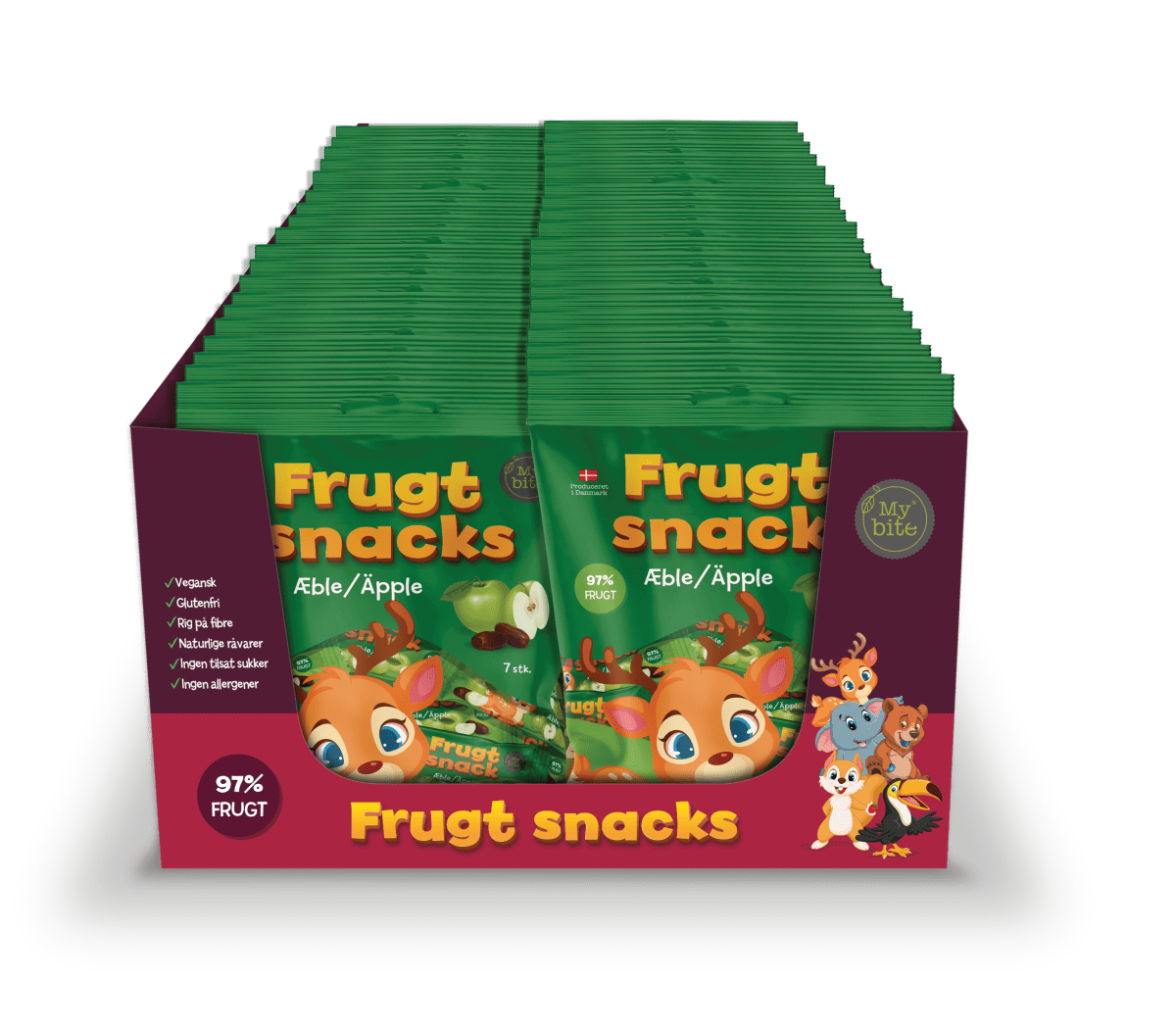 Frukt Snacks Mybite Äpple 1 Kolli 36 x 100 g