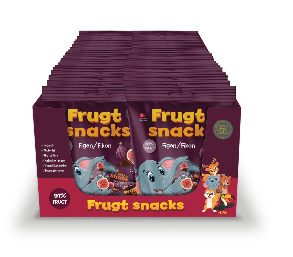 Frukt Snacks Mybite Fikon 1 Kolli 36 x 100 g