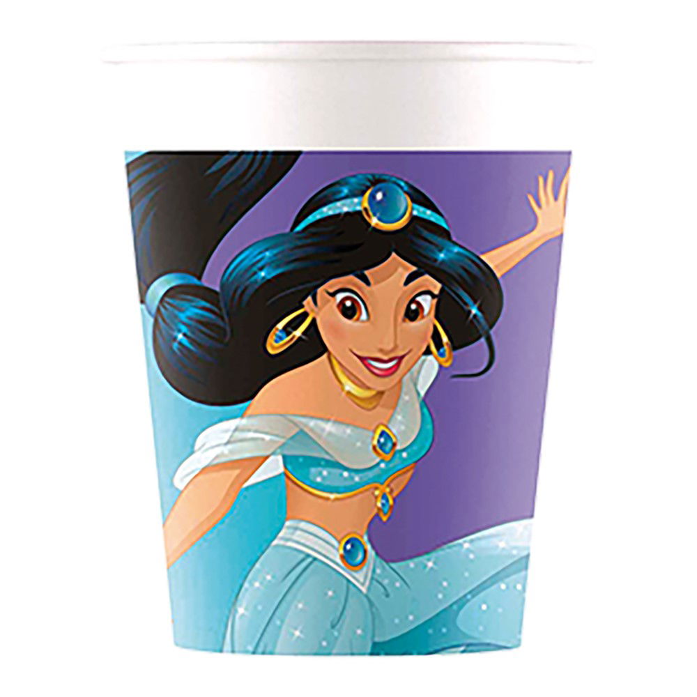 Pappersmuggar Disneyprinsessor Jasmine 8-Pack