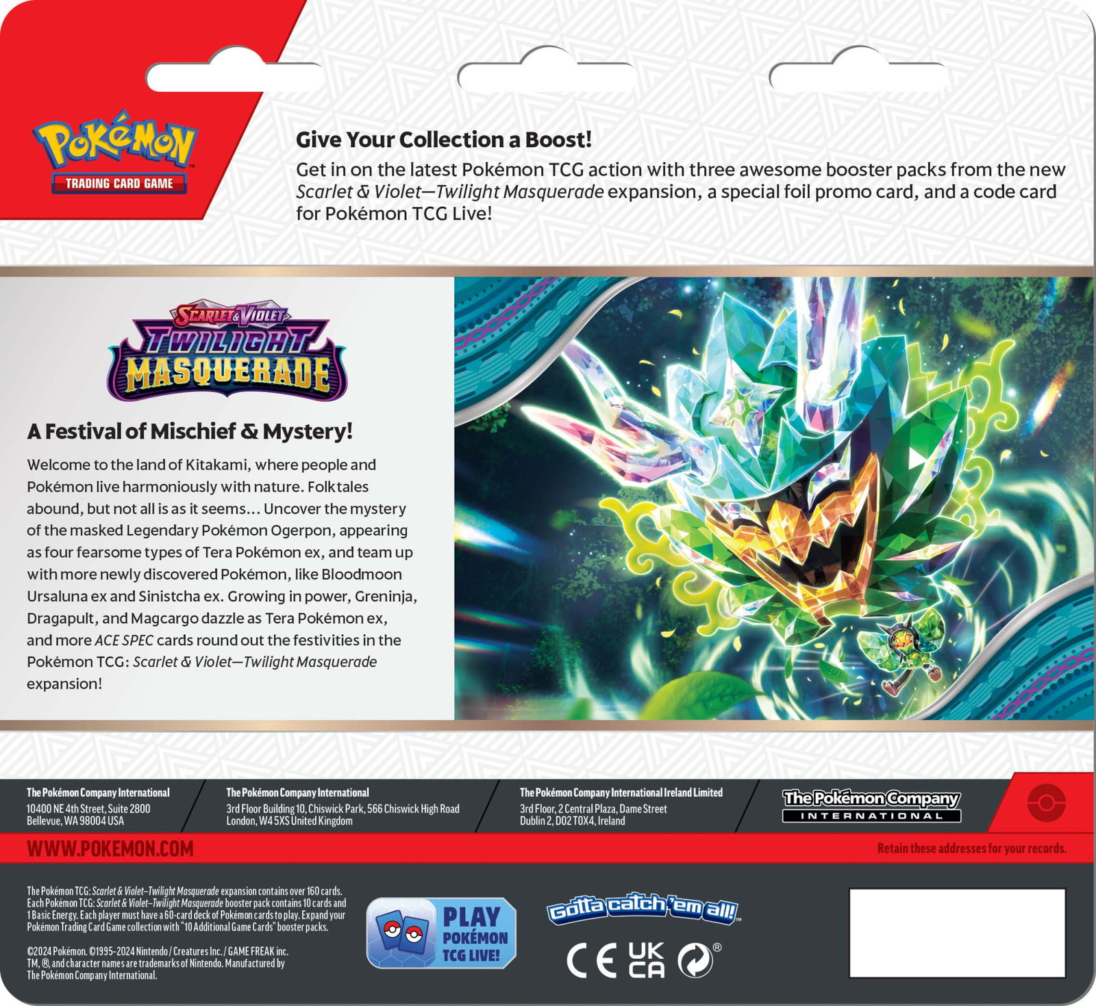 Pokémon TCG: Scarlet & Violet - Twilight Masquerade - Blister 3-pack - Revavroom