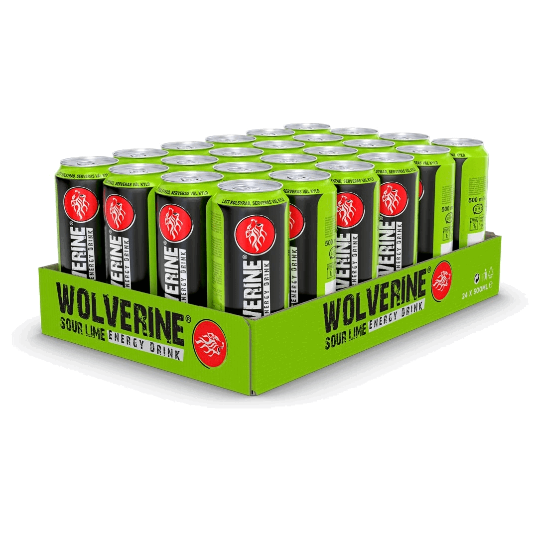 Wolverine Energy Sour Lime 24 x 500 ml 