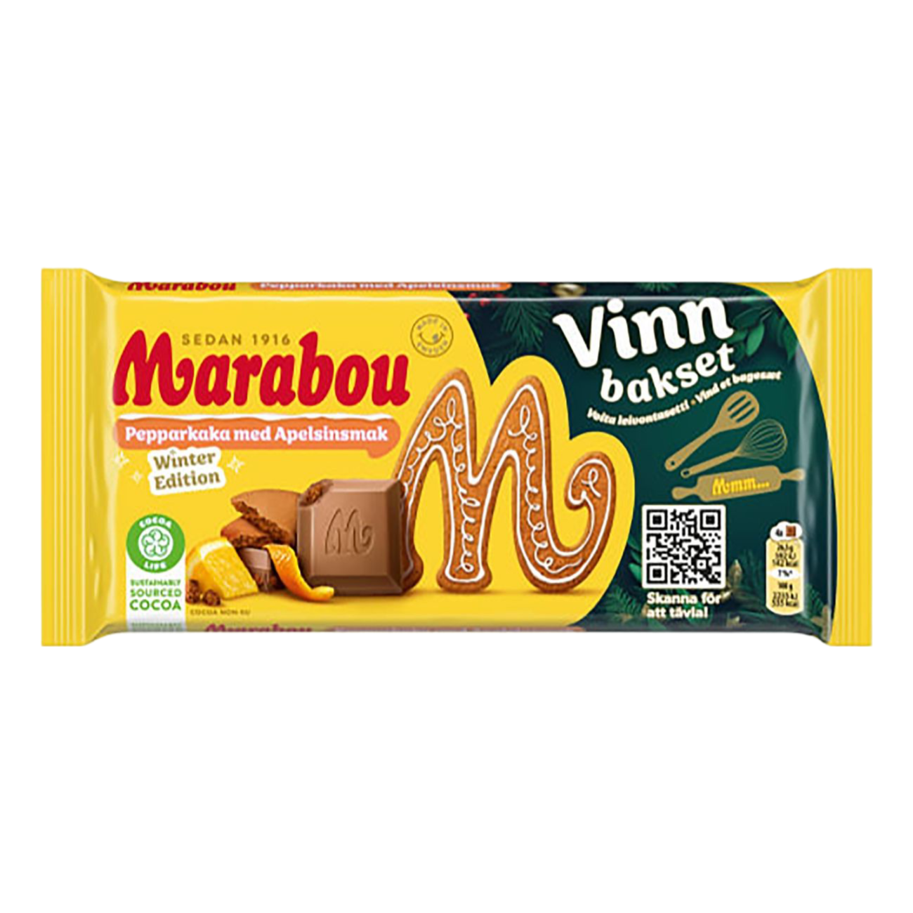 Marabou Pepparkaka med Apelsinsmak 185 g